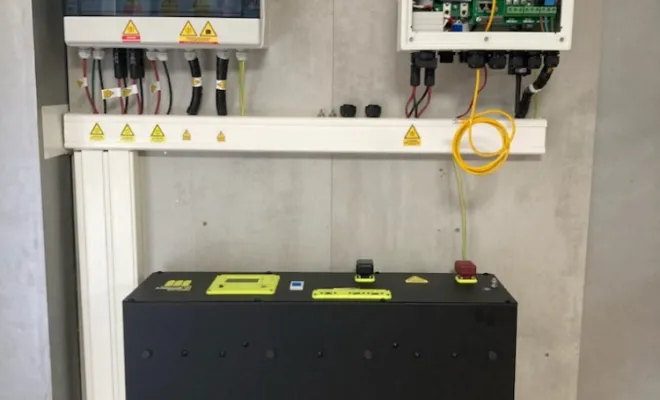 Installation chez un client, Lemoult'e Batteries, fabricant de batteries proche de Tours