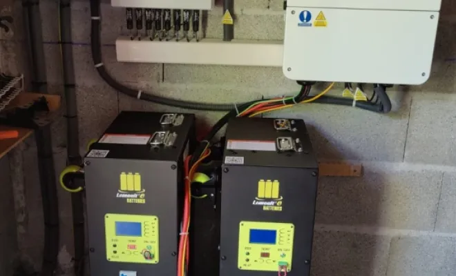 Installation chez un client, Lemoult'e Batteries, fabricant de batteries proche de Tours