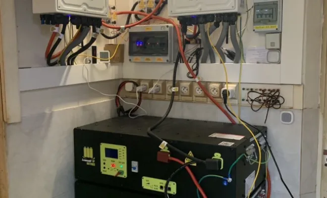 Installation chez un client, Lemoult'e Batteries, fabricant de batteries proche de Tours
